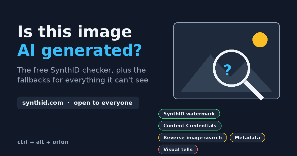 How to Tell If an Image Is AI Generated: SynthID Checker