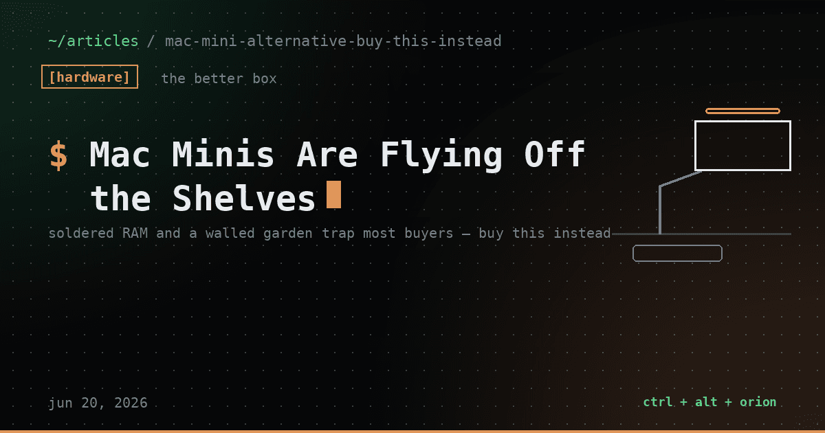 Mac Minis Are Flying Off the Shelves. Buy This Instead. — hardware