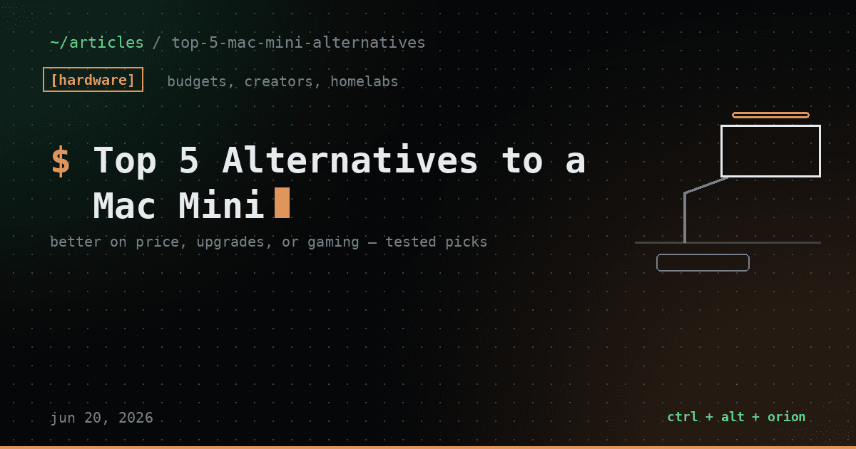 Top 5 Alternatives to a Mac Mini (2026) — hardware