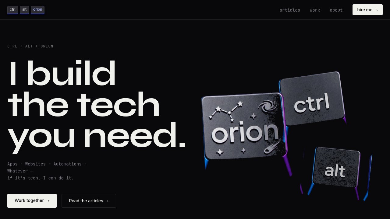 ctrl alt orion